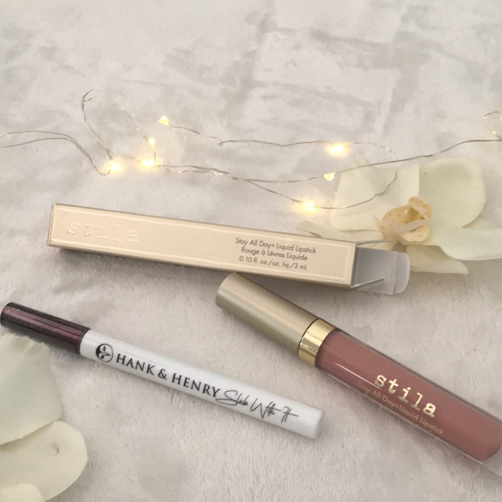 Stila liquid lipstick & Hank&Henry eyeliner
